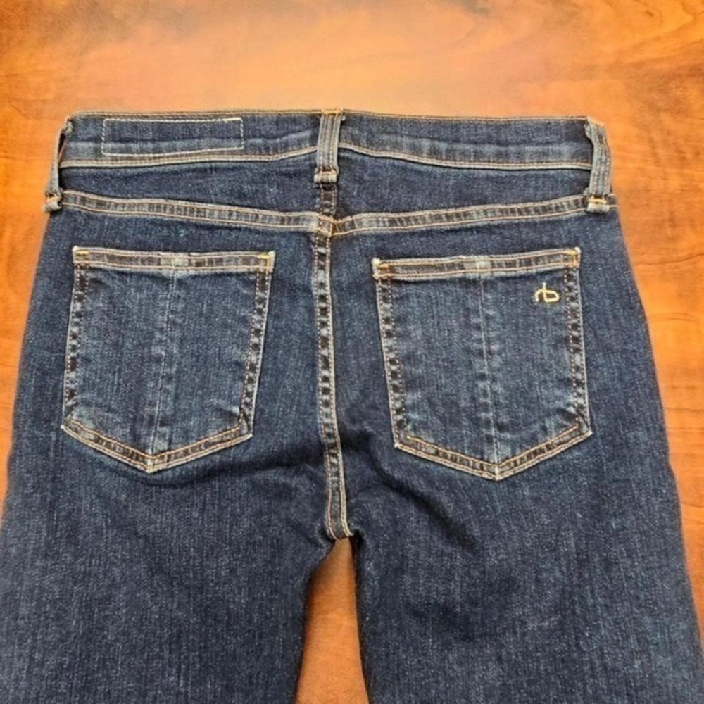 Rag & Bone JEAN Skinny Jeans Womens 24 Blue Paz Knot Indie Sleaze Ankle Tie - Picture 2 of 8